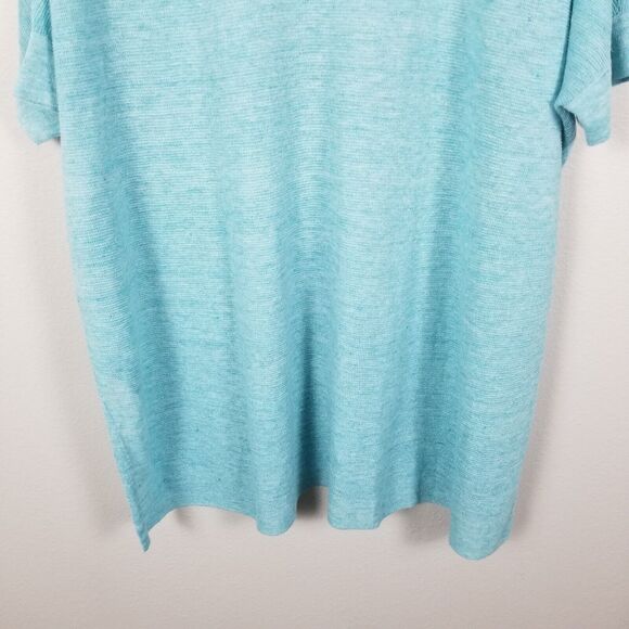 Eileen Fisher Light Blue Lagenlook Organic Linen Melange Pullover Tunic Size S/M - Picture 12 of 15